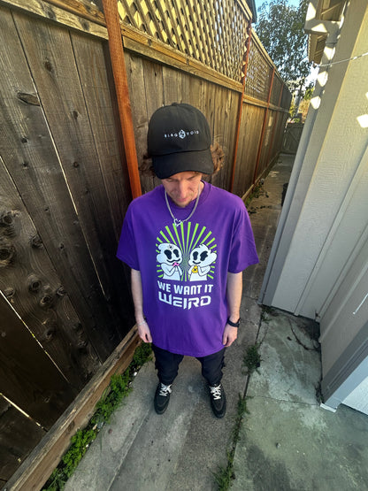 WE WANT IT WEIRD TEE (PURPLE)