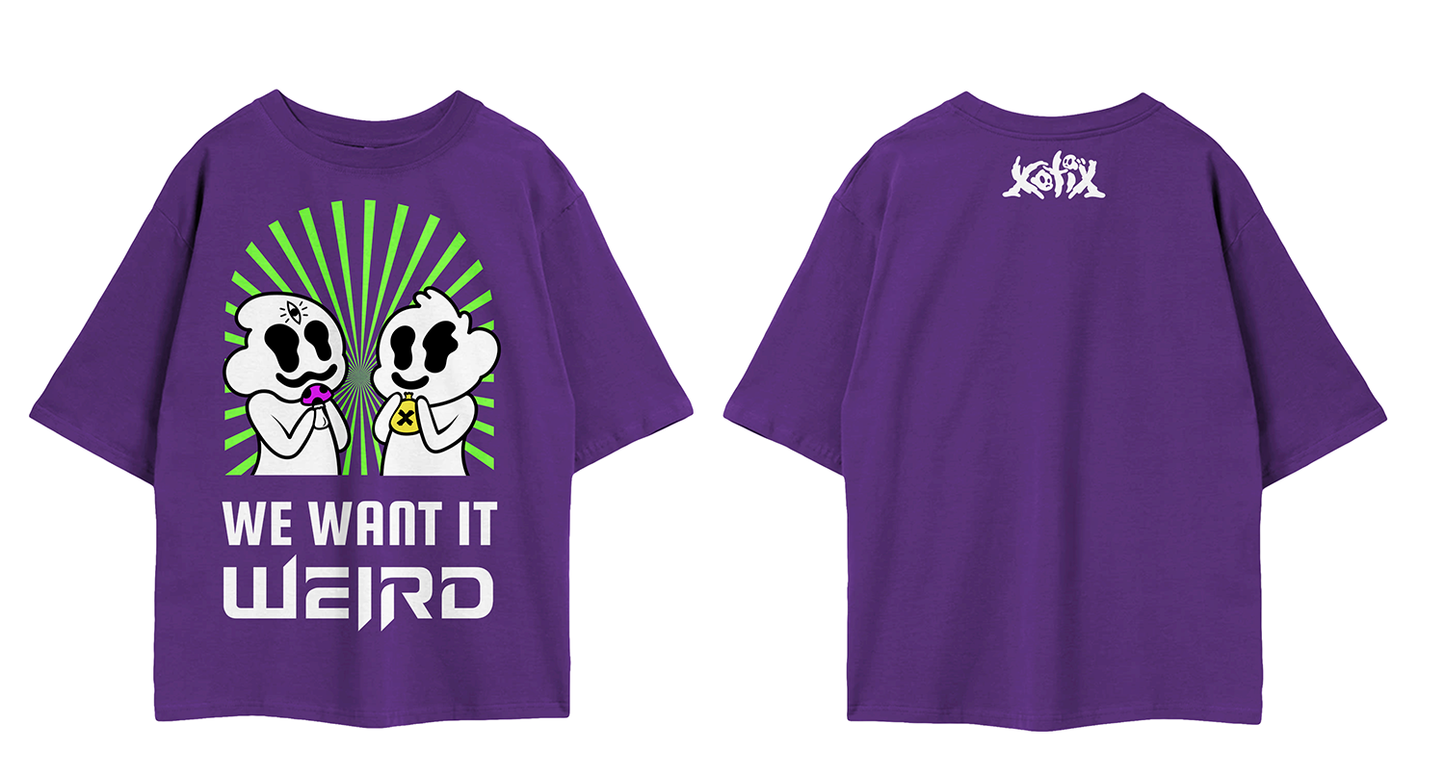 WE WANT IT WEIRD TEE (PURPLE)